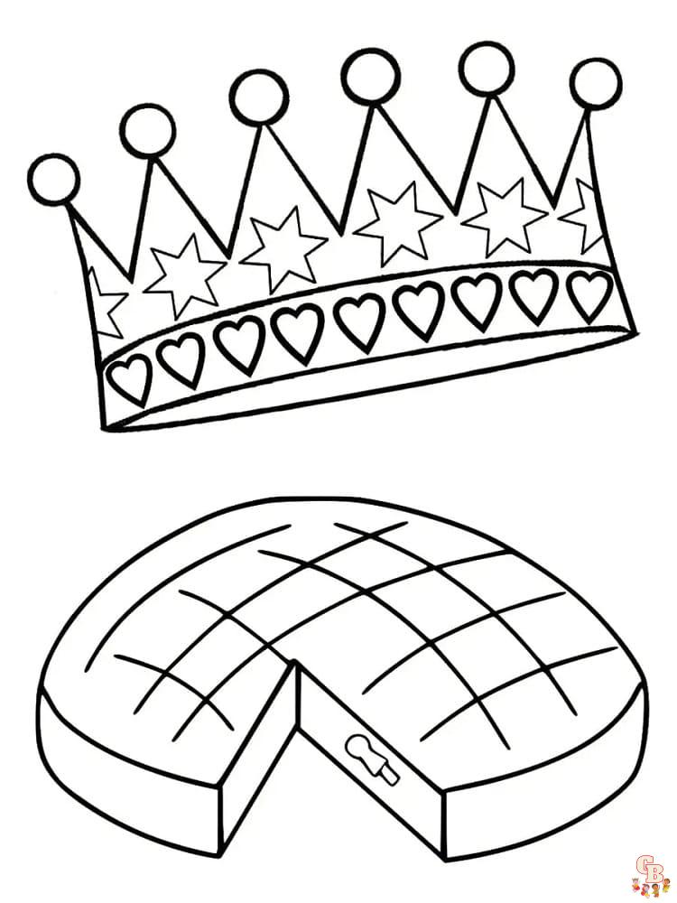 Coloriage Galette Des Rois