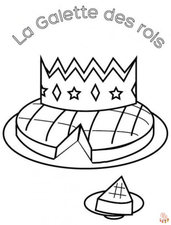 Coloriage Galette Des Rois