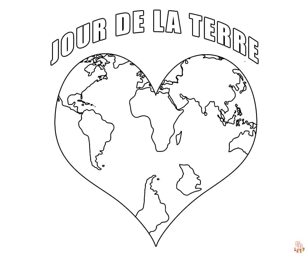 Coloriage Jour De La Terre