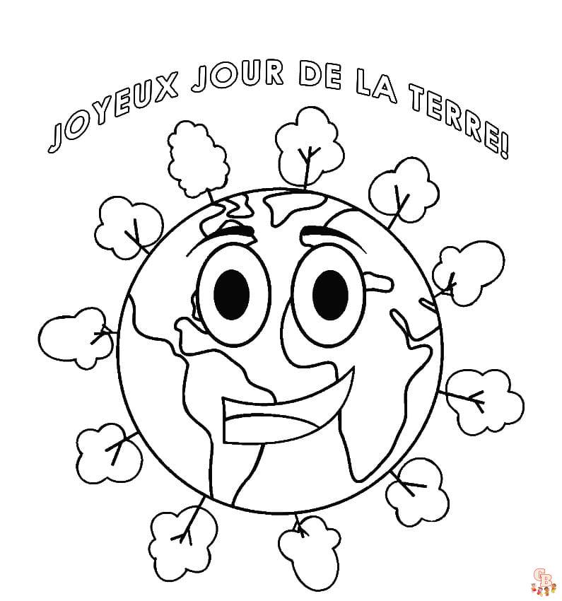 Coloriage Jour De La Terre