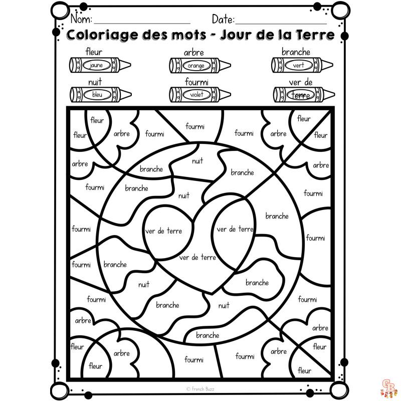 Coloriage Jour De La Terre