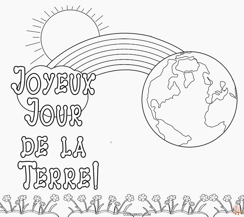 Coloriage Jour De La Terre