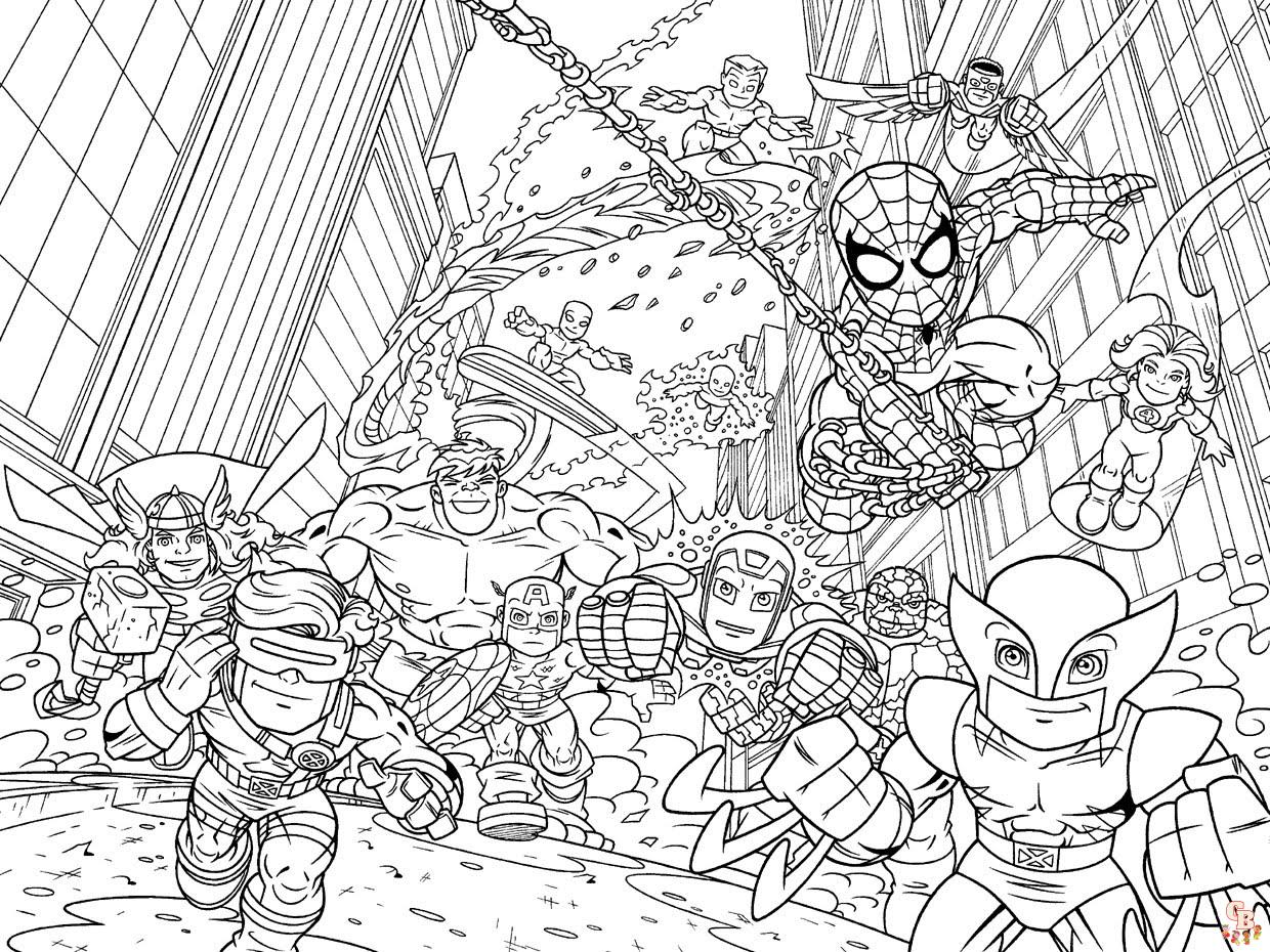 Coloriage Lego Super Heroes