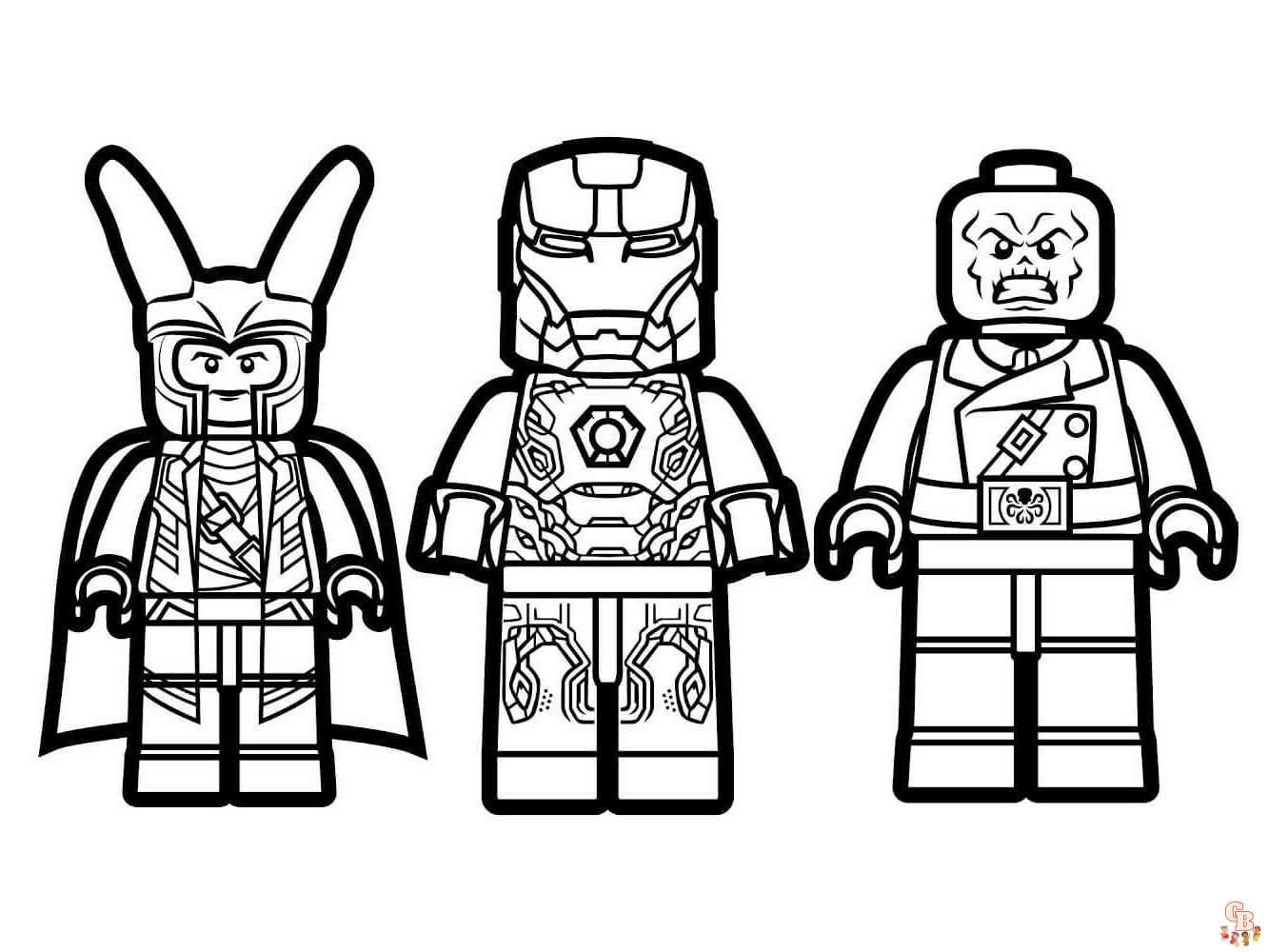 Coloriage Lego Super Heroes