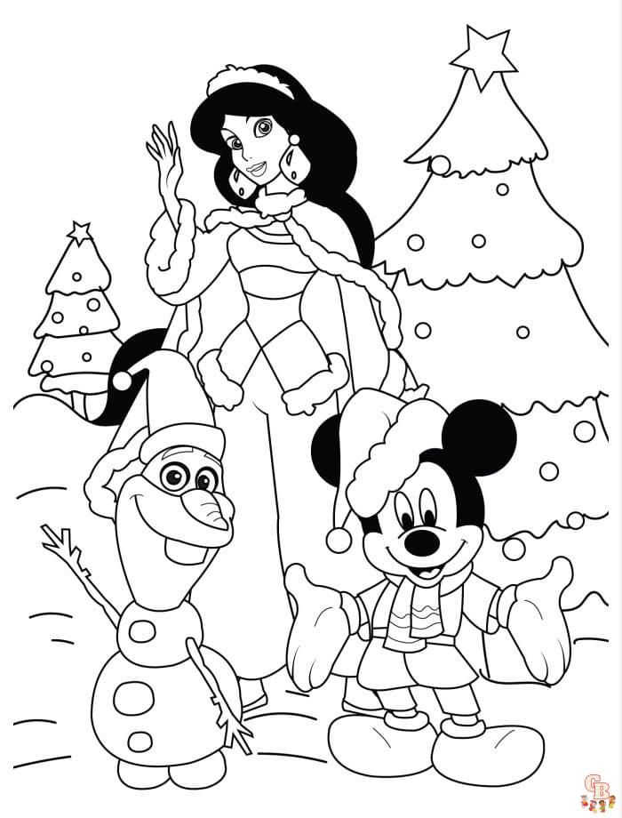 Coloriage Noel Disney