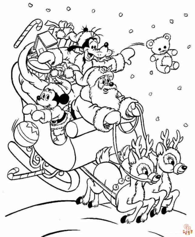 Coloriage Noel Disney