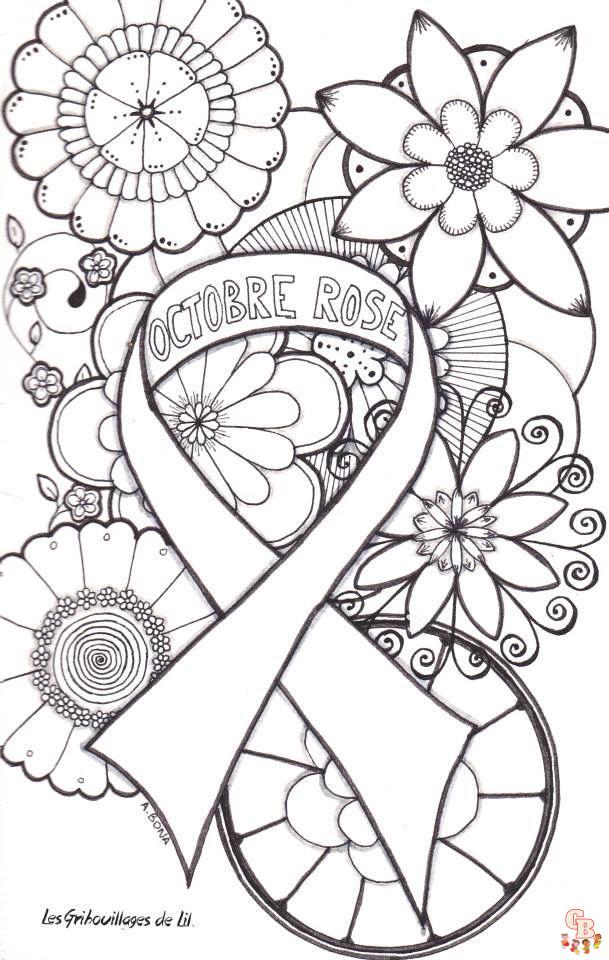 Coloriage Octobre Rose