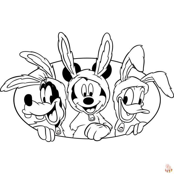 Coloriage Paques Disney