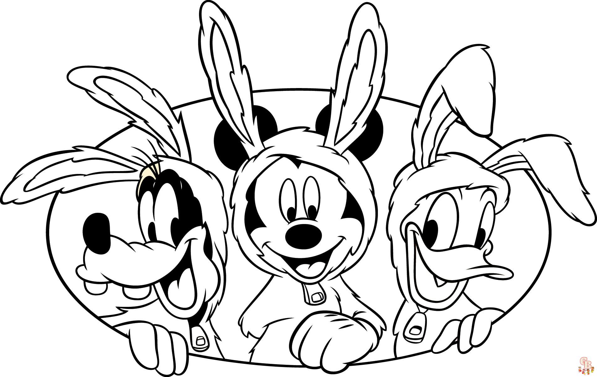 Coloriage Paques Disney