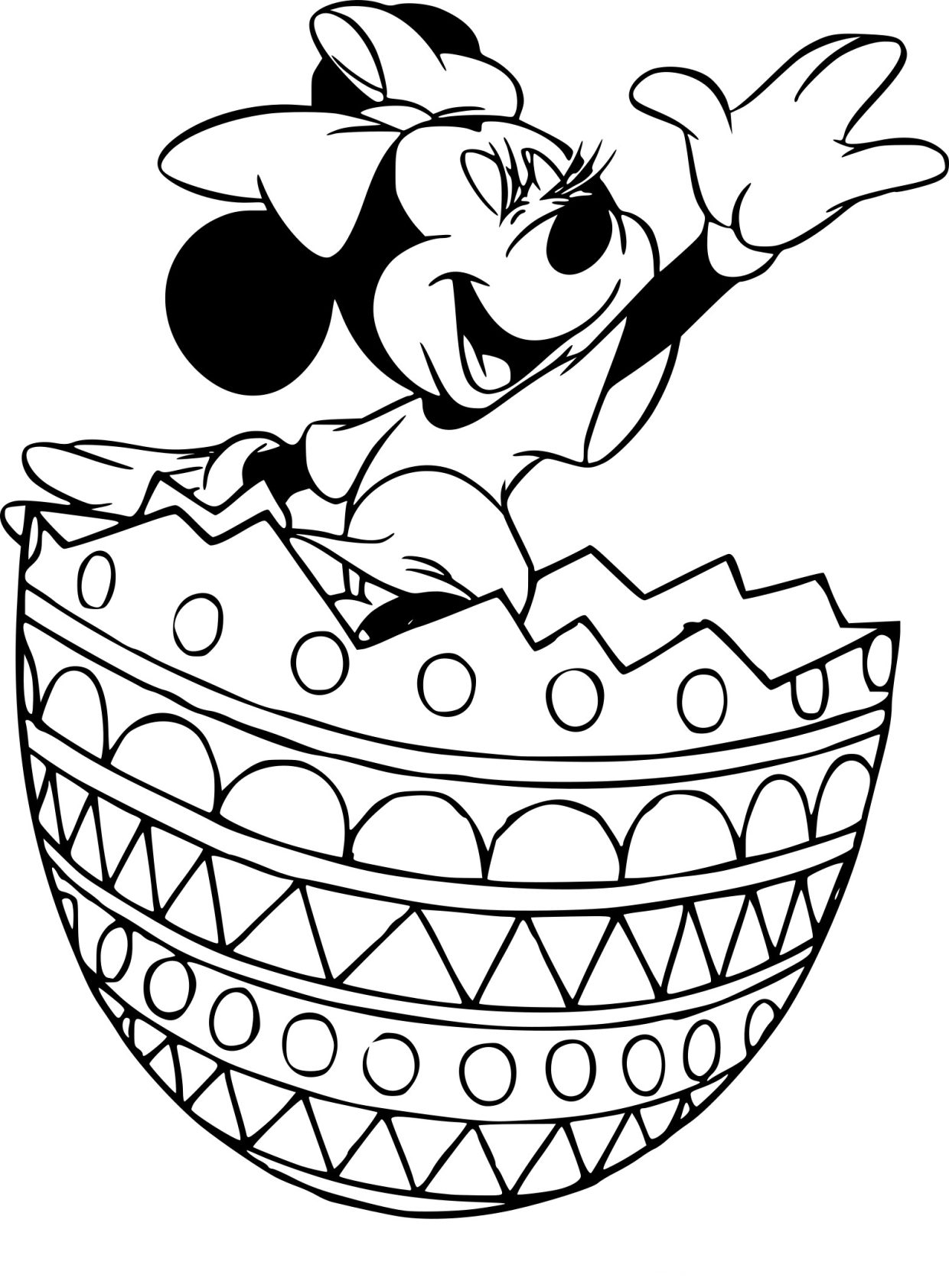 Coloriage Paques Disney