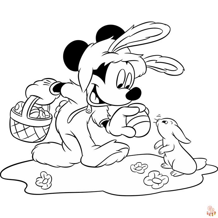 Coloriage Paques Disney