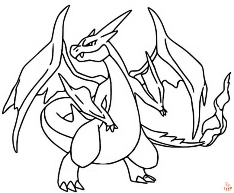 Coloriage Pokemon Mega Evolution