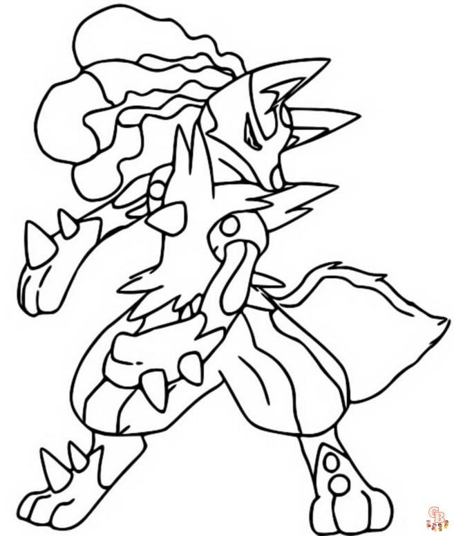 Coloriage Pokemon Mega Evolution