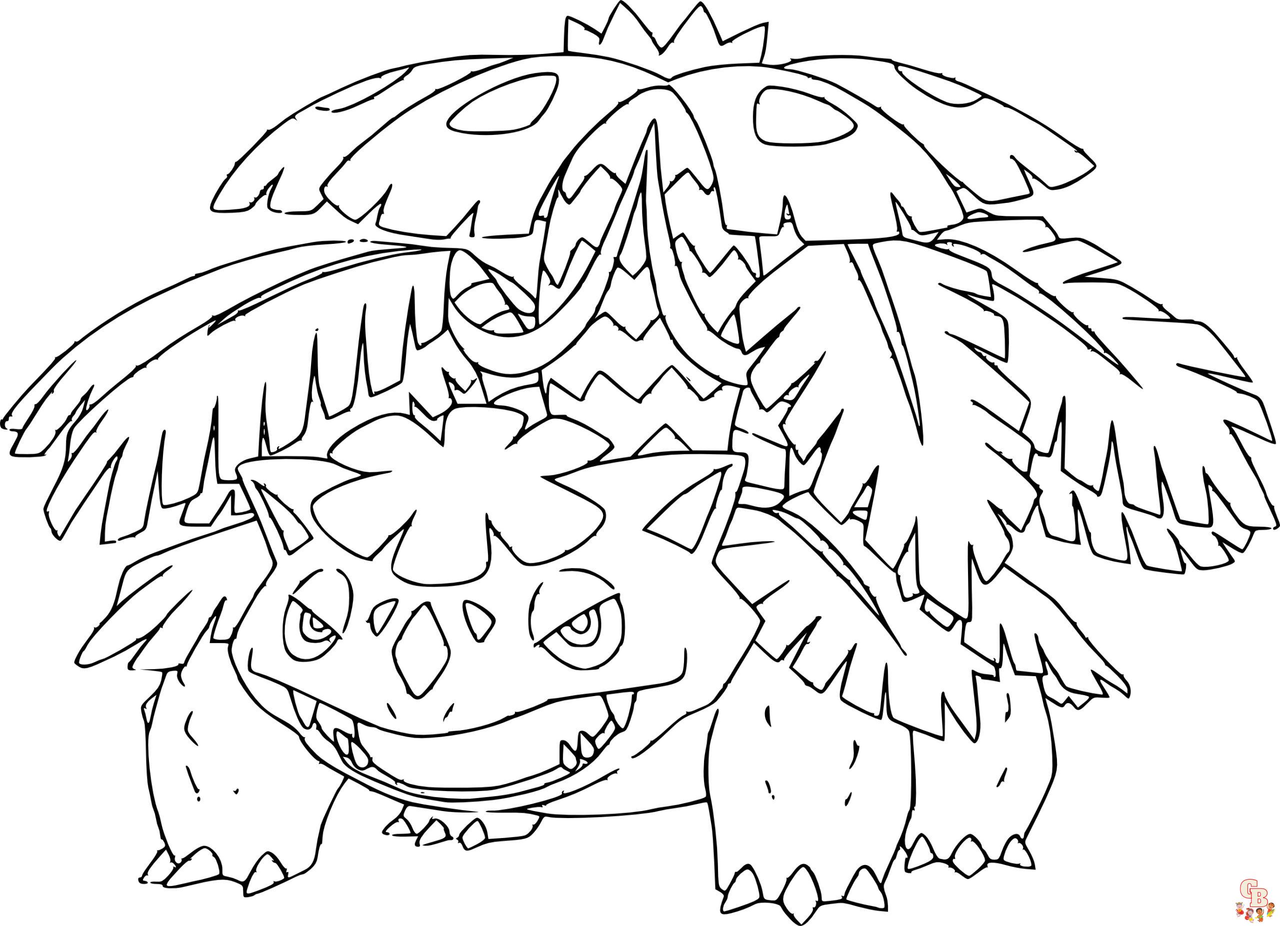 Coloriage Pokemon Mega Evolution