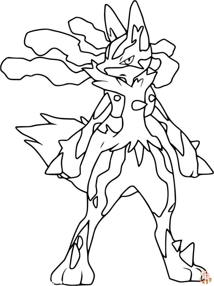 Coloriage Pokemon Mega Evolution