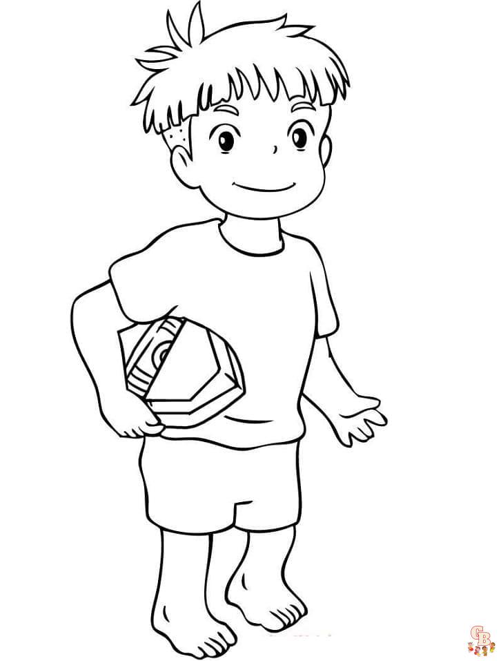 Coloriage Ponyo