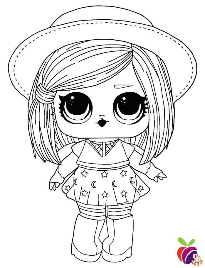 Coloriage Poupee Lol Surprise Hair Goals