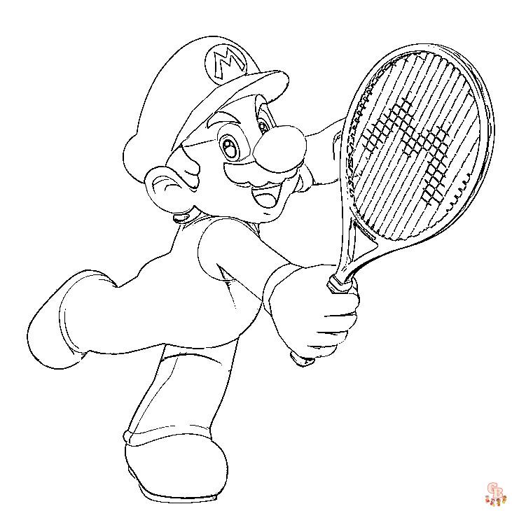 Coloriage Tennis