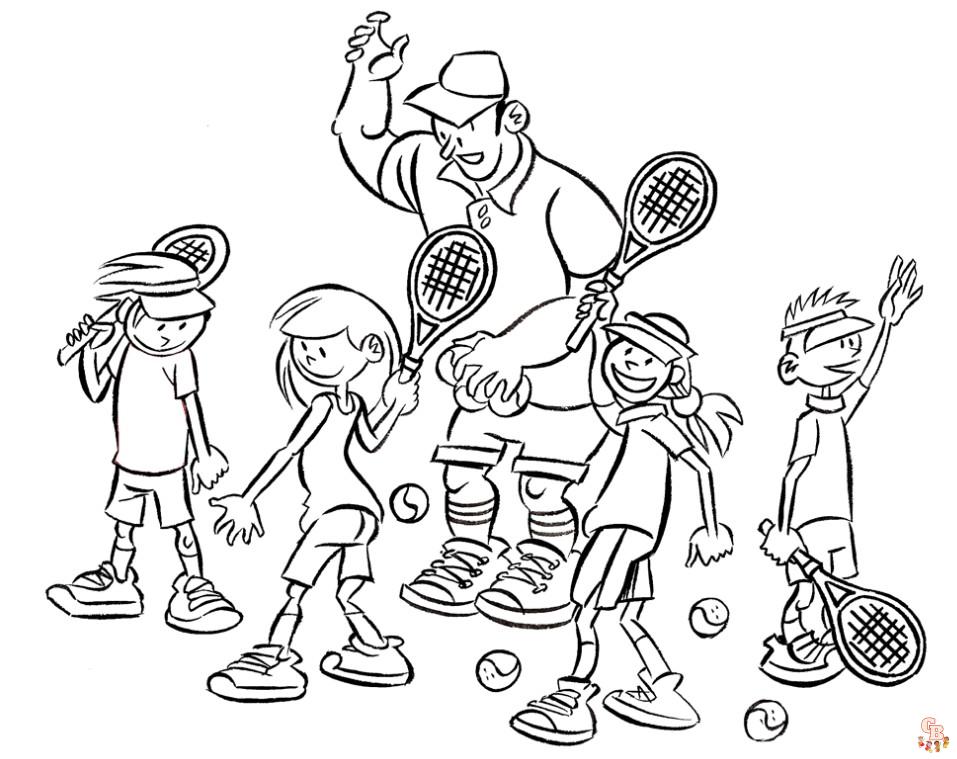 Coloriage Tennis