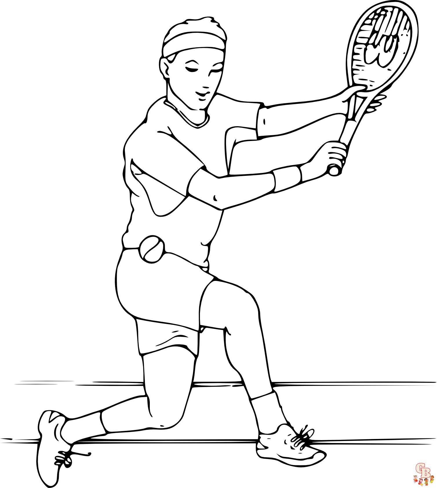 Coloriage Tennis