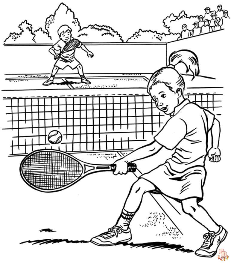 Coloriage Tennis