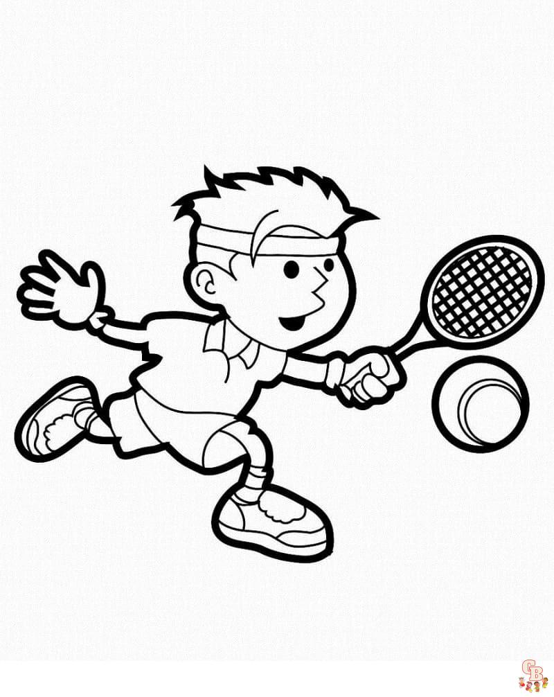 Coloriage Tennis