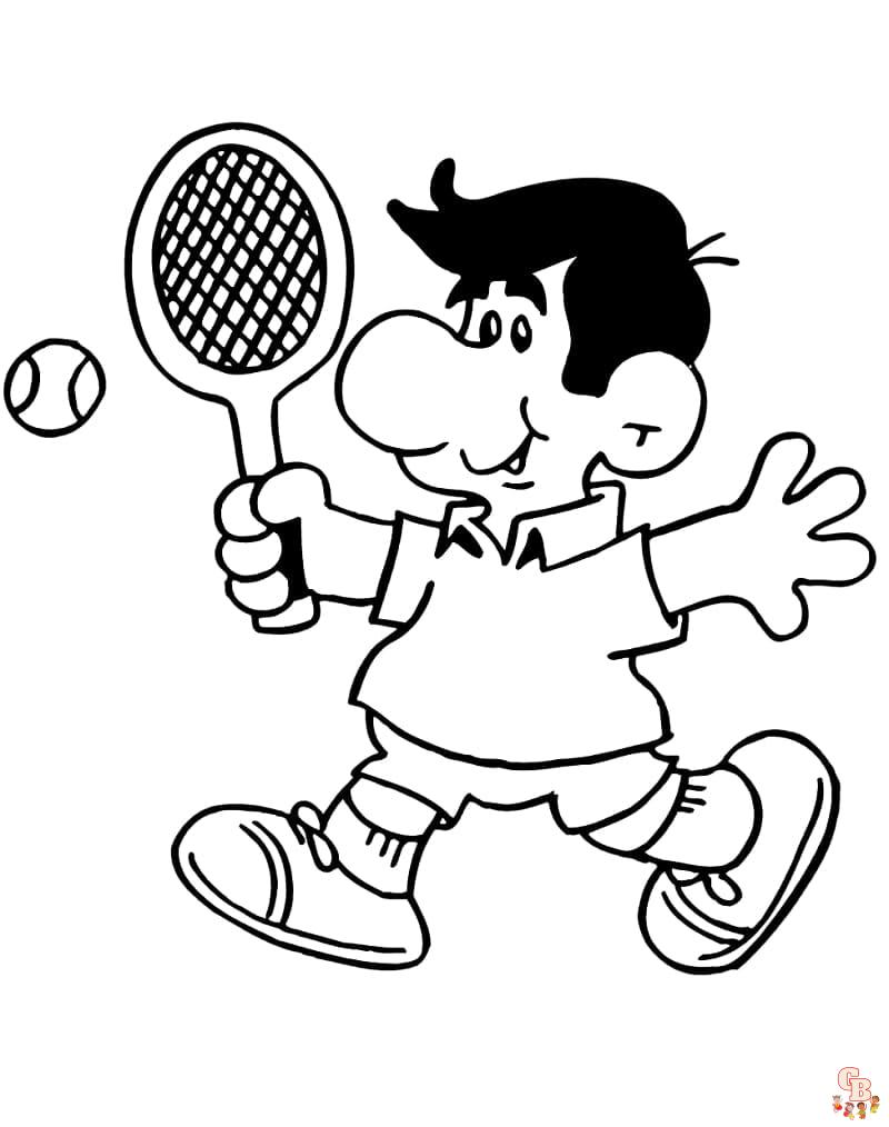 Coloriage Tennis