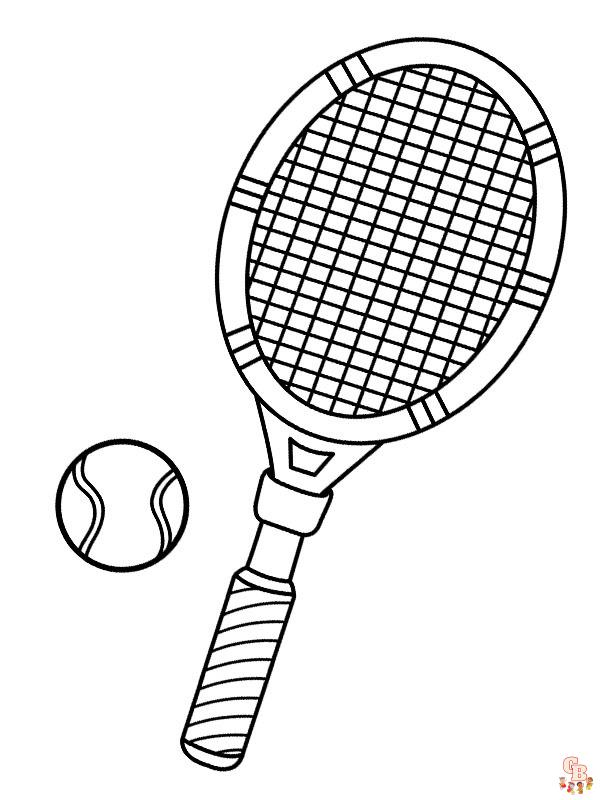 Coloriage Tennis