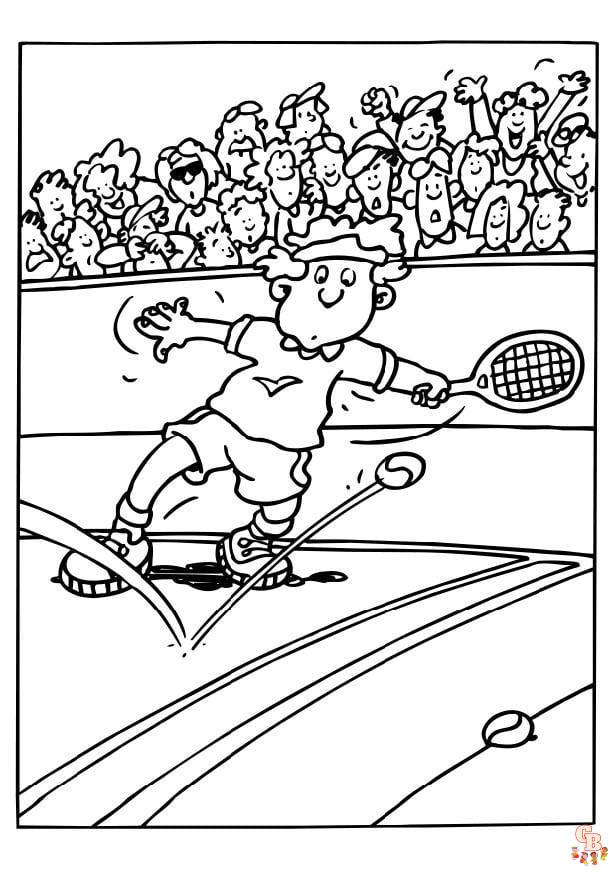 Coloriage Tennis