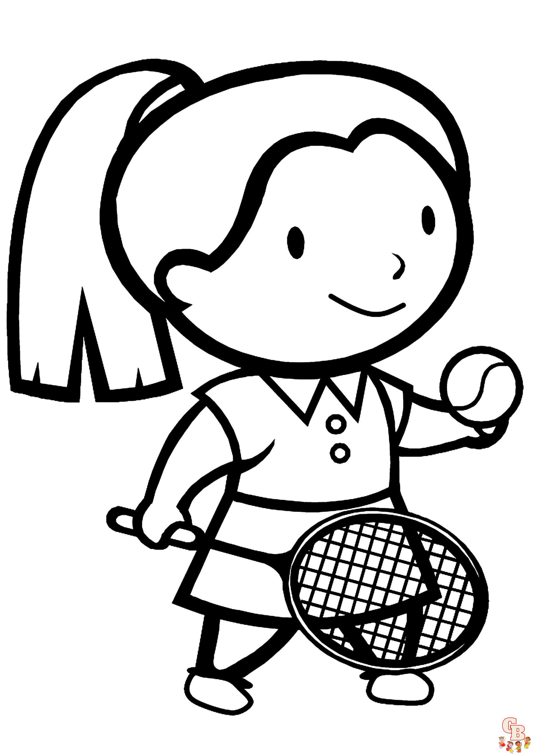 Coloriage Tennis