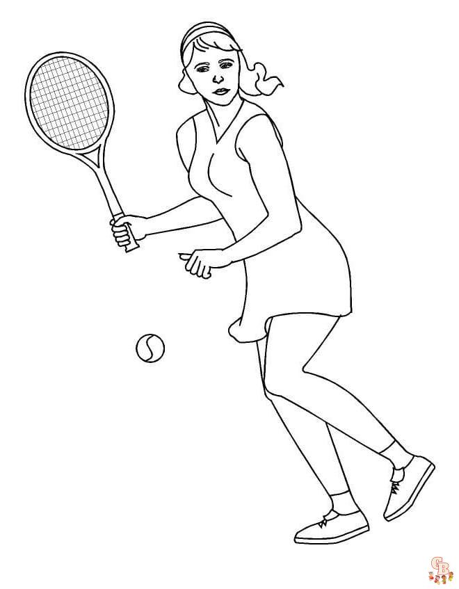 Coloriage Tennis