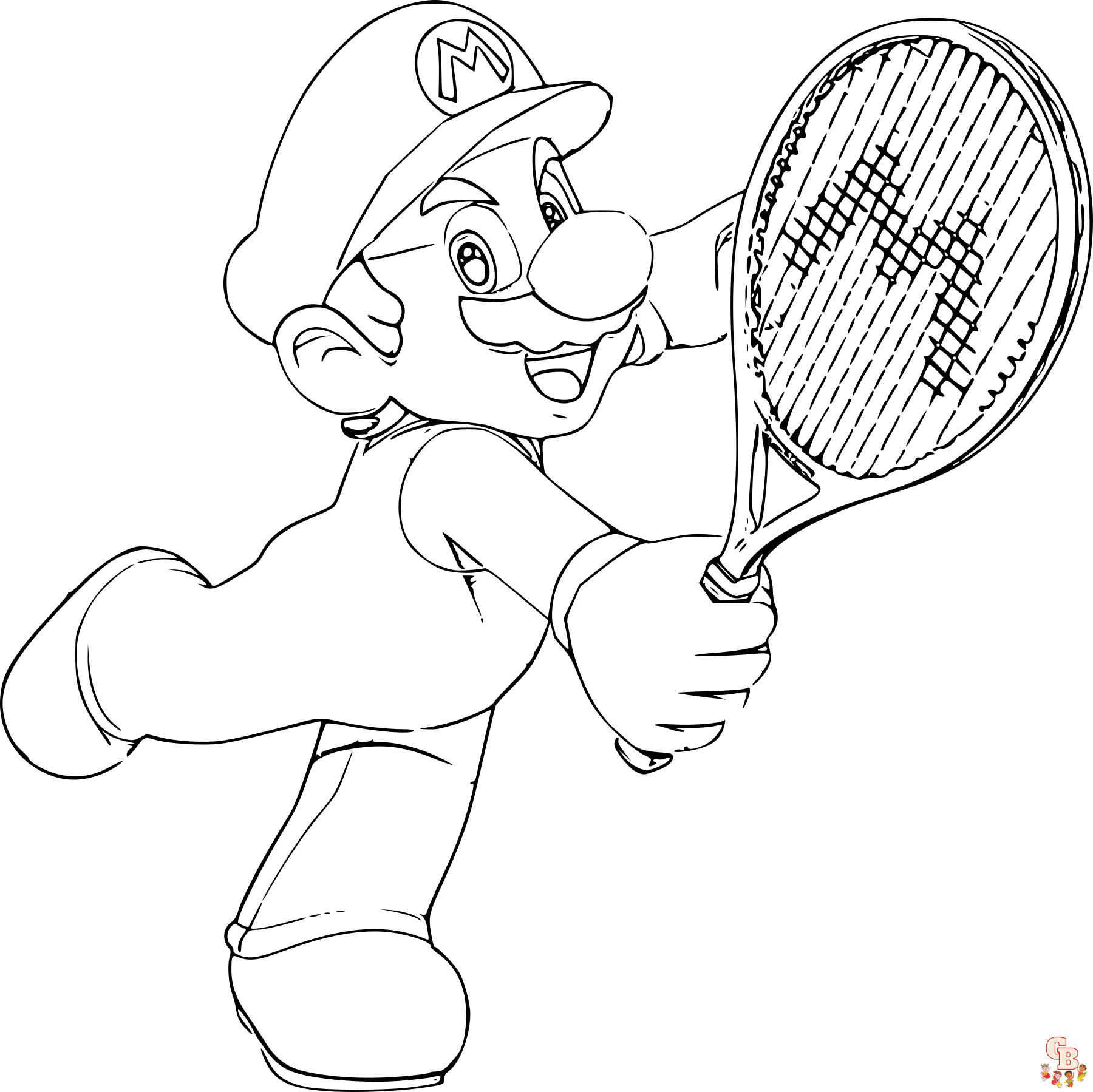 Coloriage Tennis