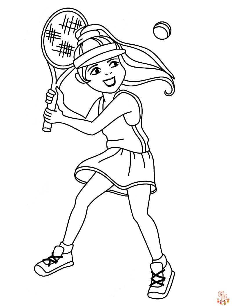 Coloriage Tennis