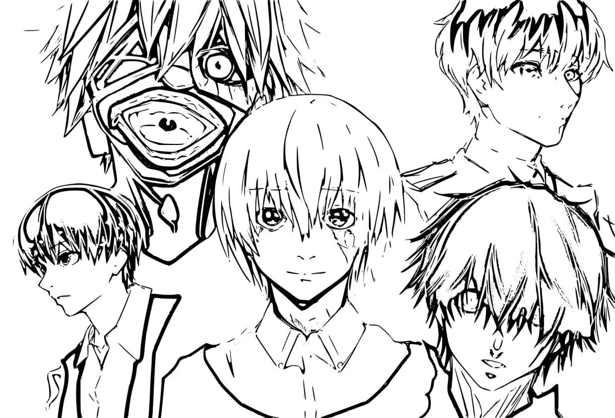 Coloriage Tokyo Ghoul