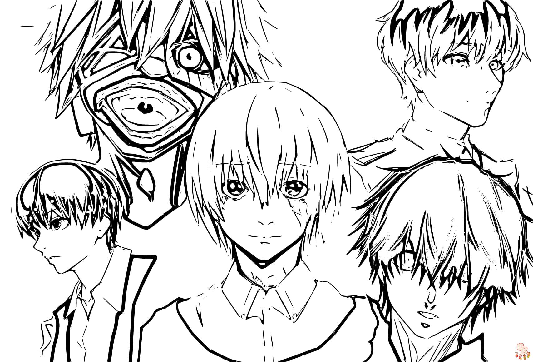 Coloriage Tokyo Ghoul