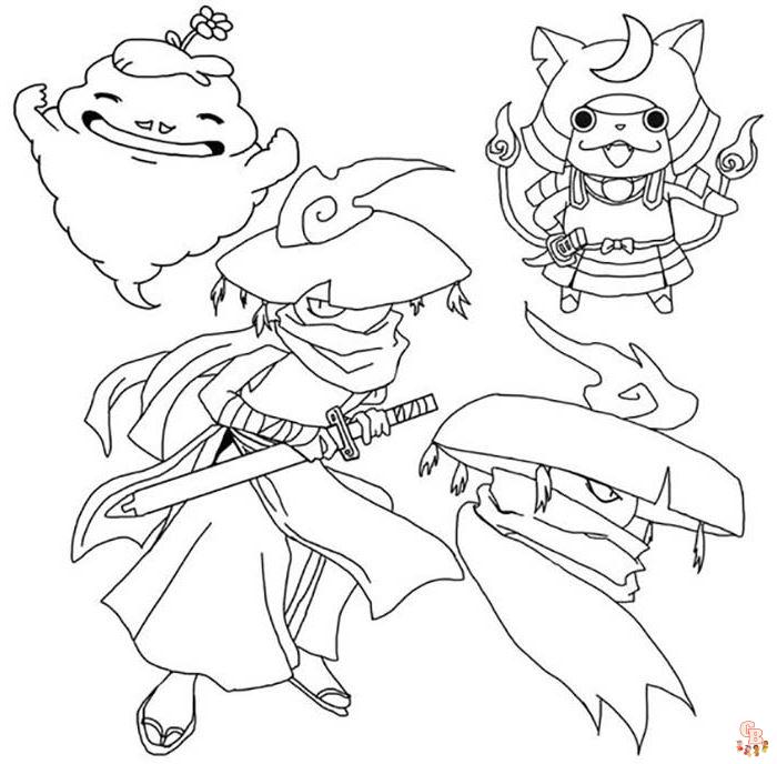 Coloriage Yokai Watch