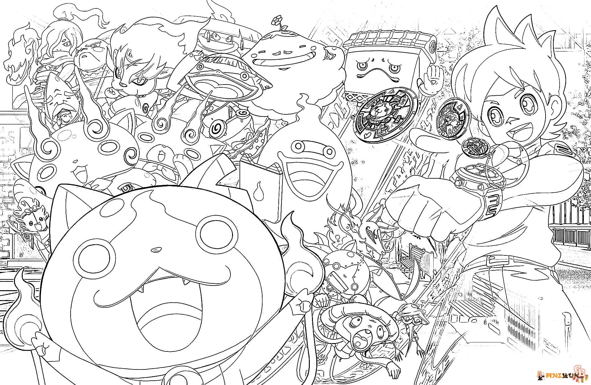 Coloriage Yokai Watch