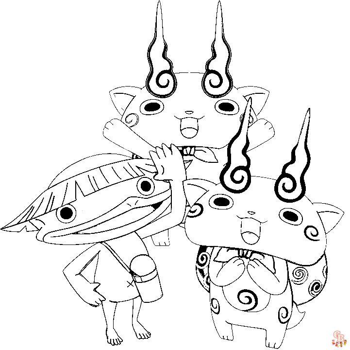 Coloriage Yokai Watch