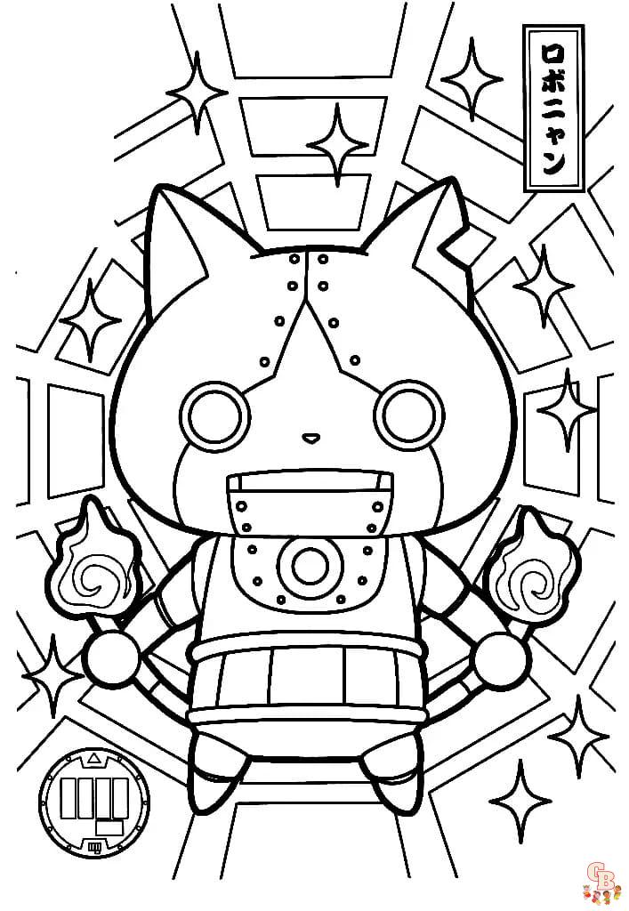 Coloriage Yokai Watch