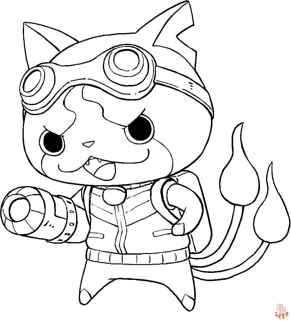 Coloriage Yokai Watch