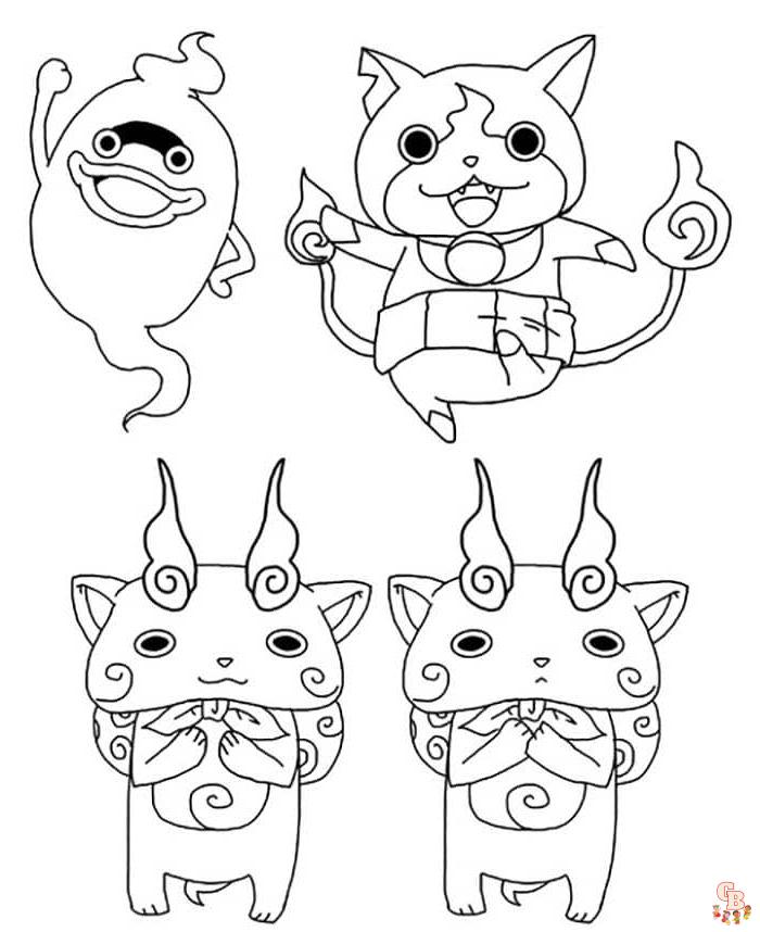 Coloriage Yokai Watch