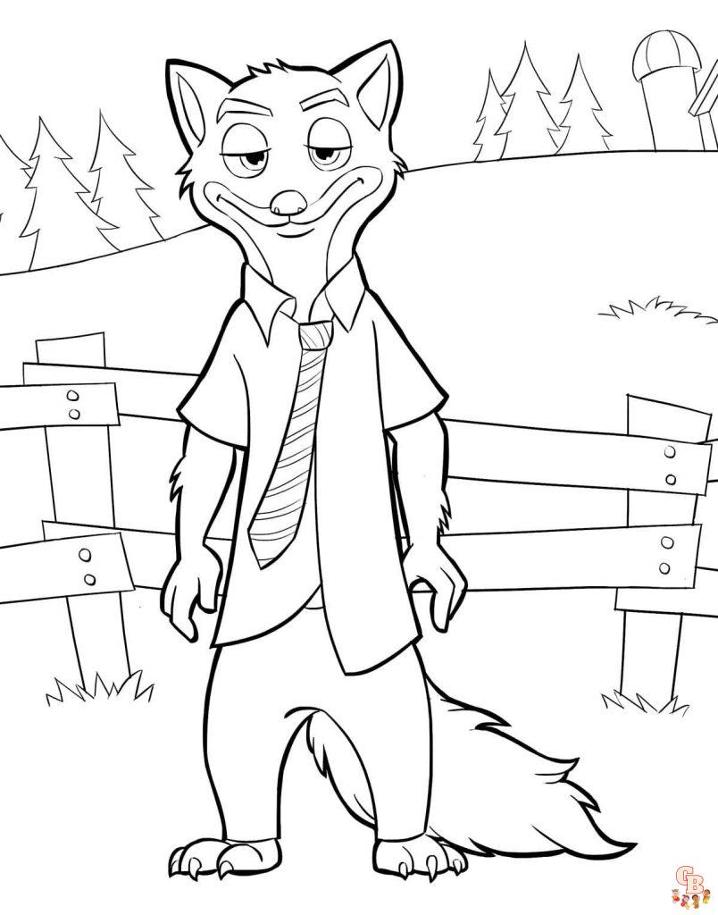 Coloriage Zootopie