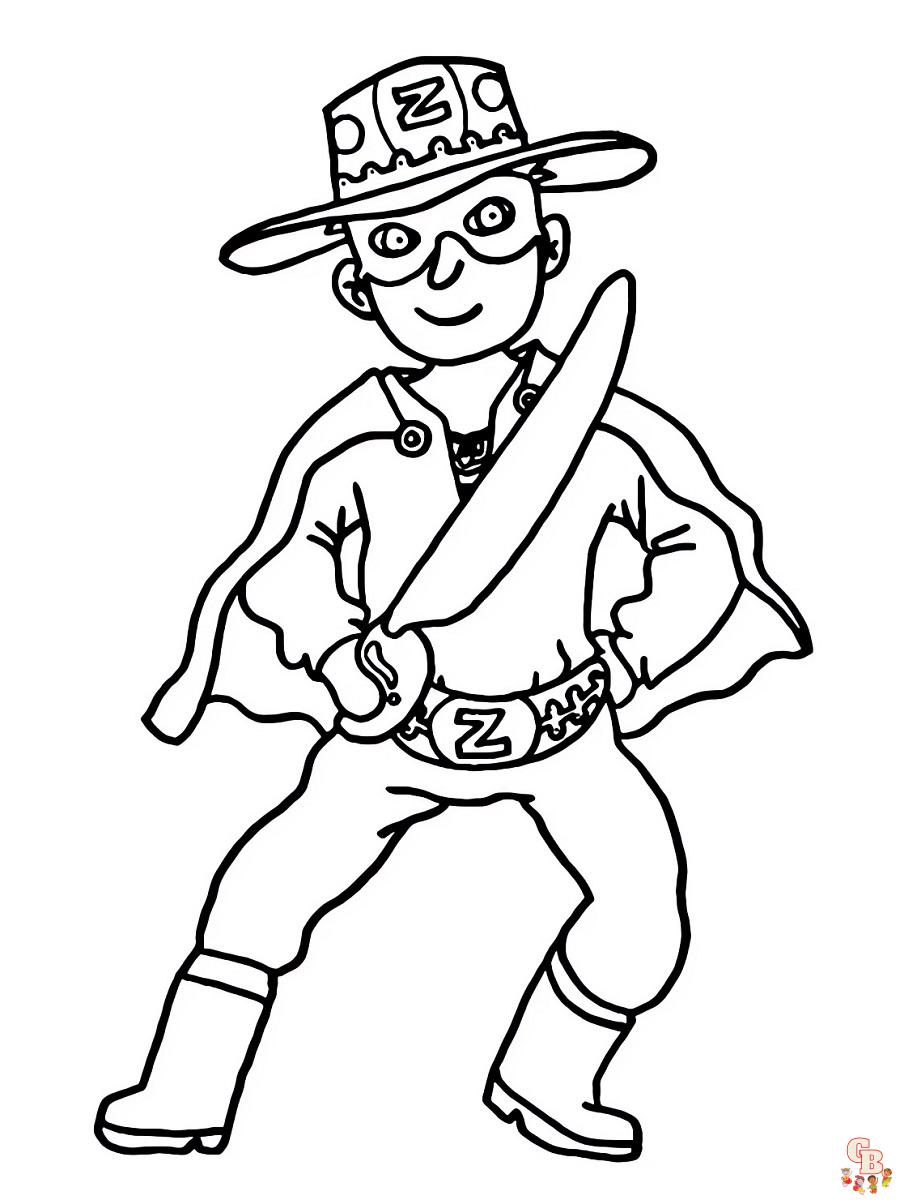 Coloriage Zorro