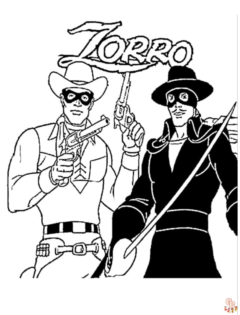 Coloriage Zorro