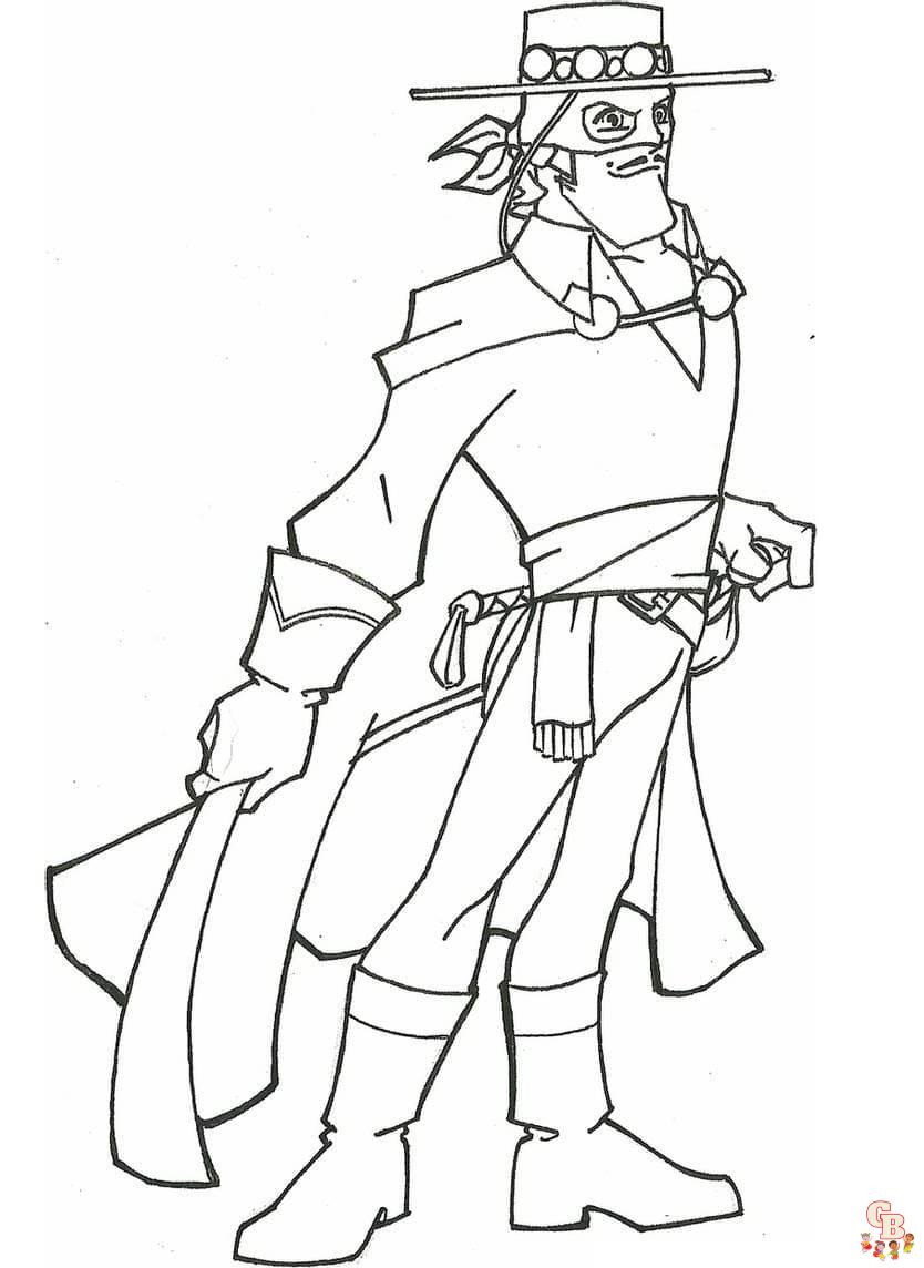 Coloriage Zorro