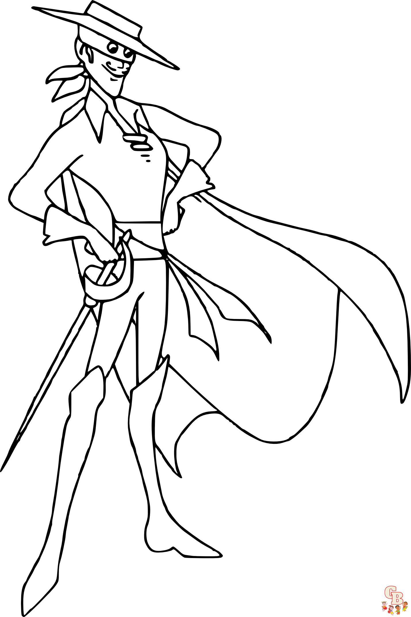 Coloriage Zorro