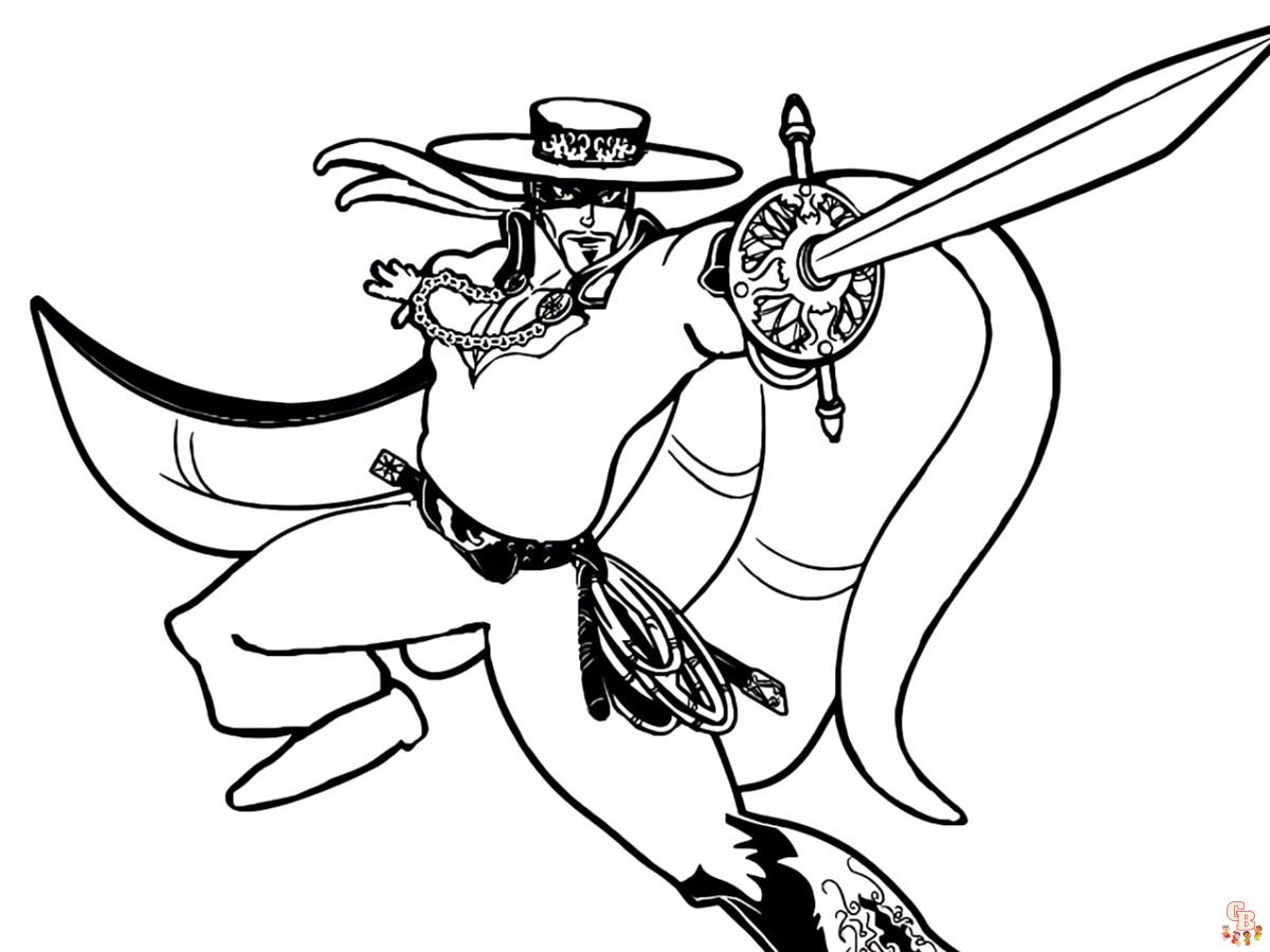 Coloriage Zorro