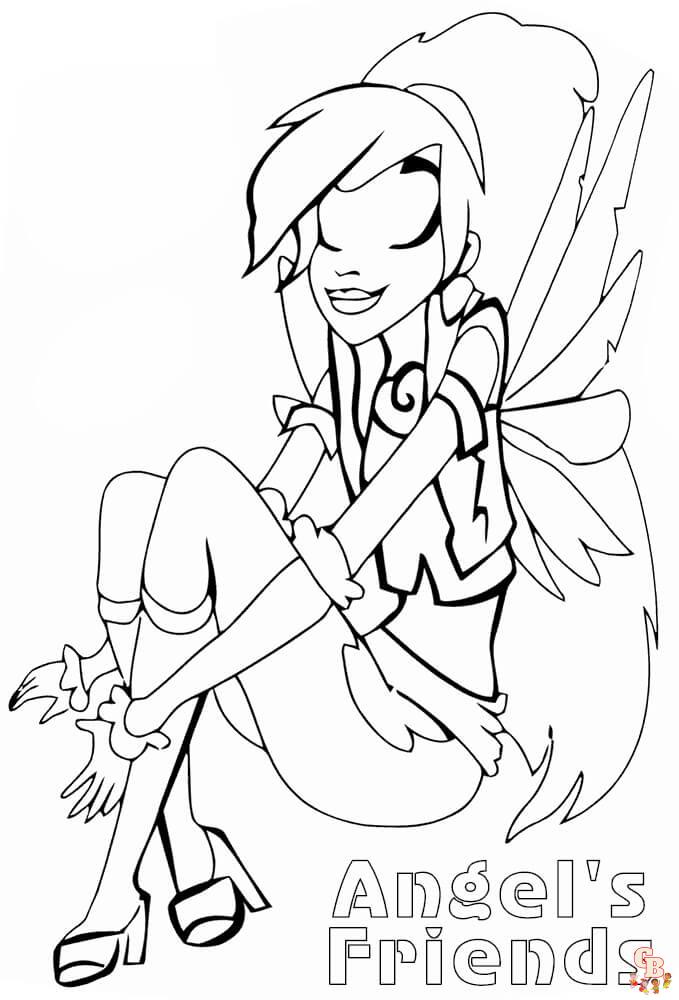 coloriage Angels Friends