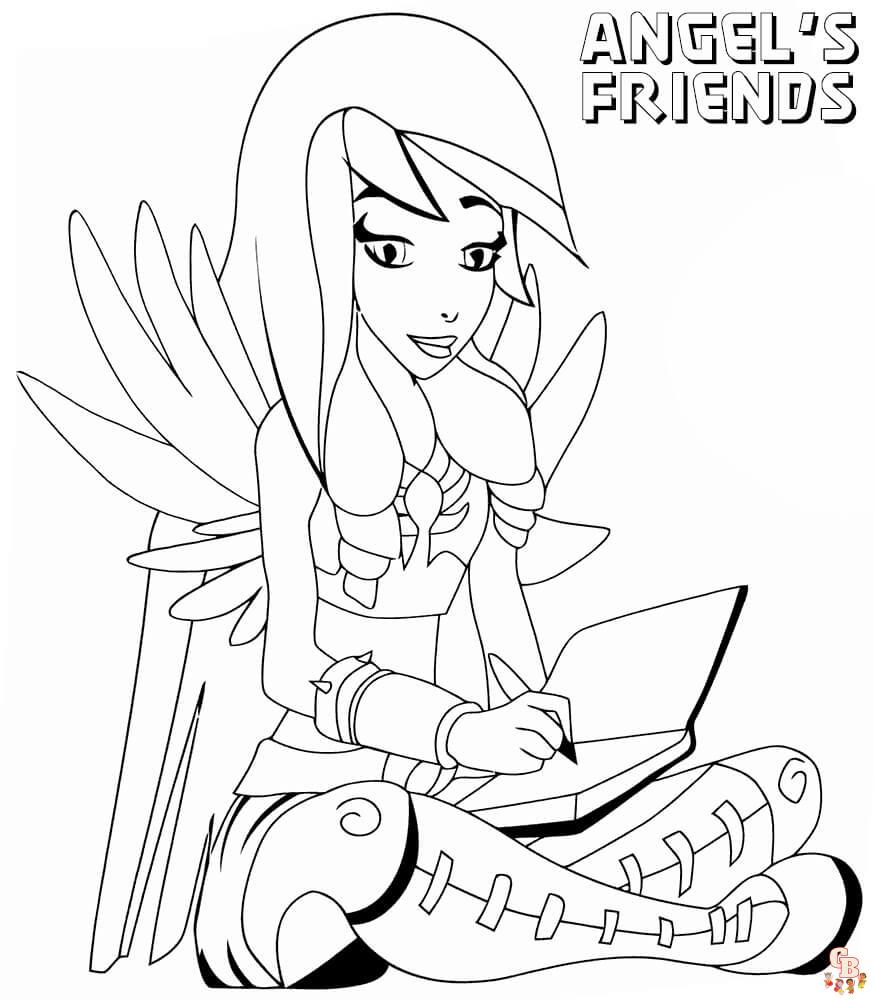 coloriage Angels Friends