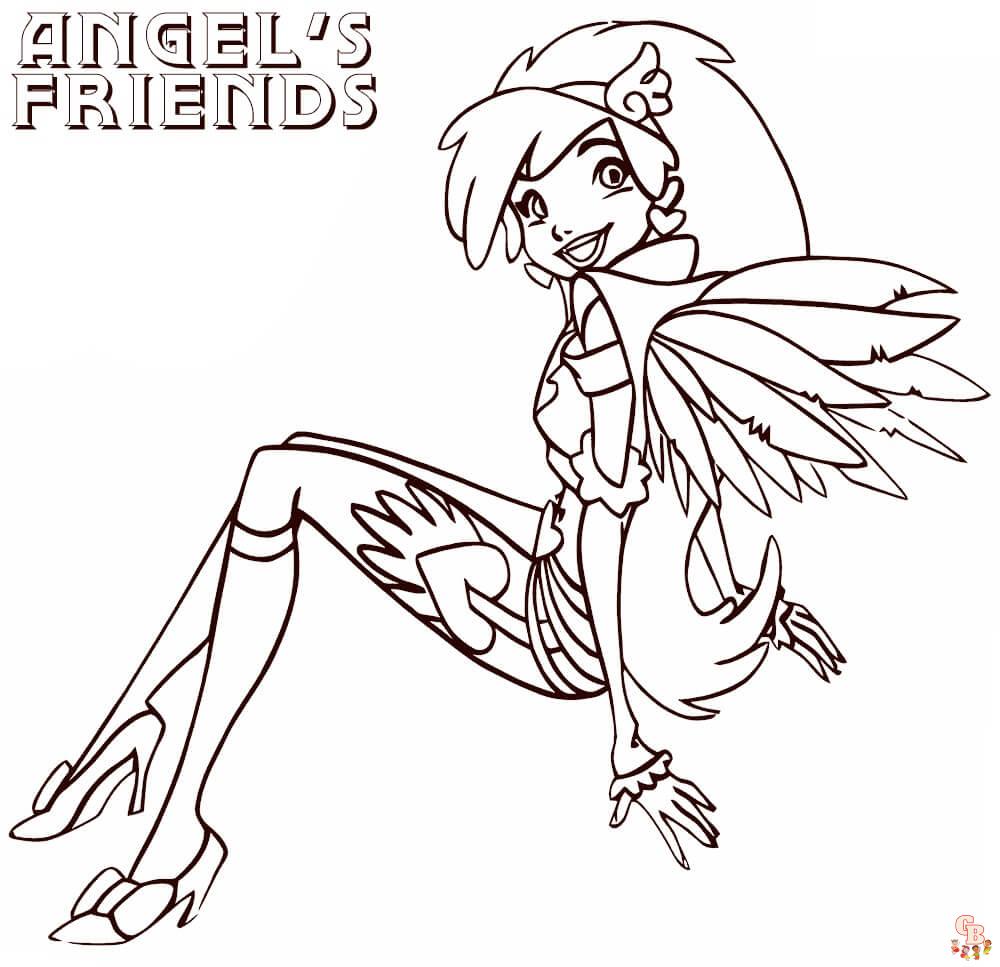 coloriage Angels Friends